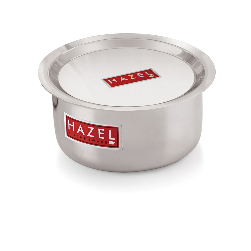 HAZEL Induction Tope with Lid | Aluminium Cookware with Lid | Induction Base Aluminium Bhagona | Combo of Tope with Lid, 5300 ml