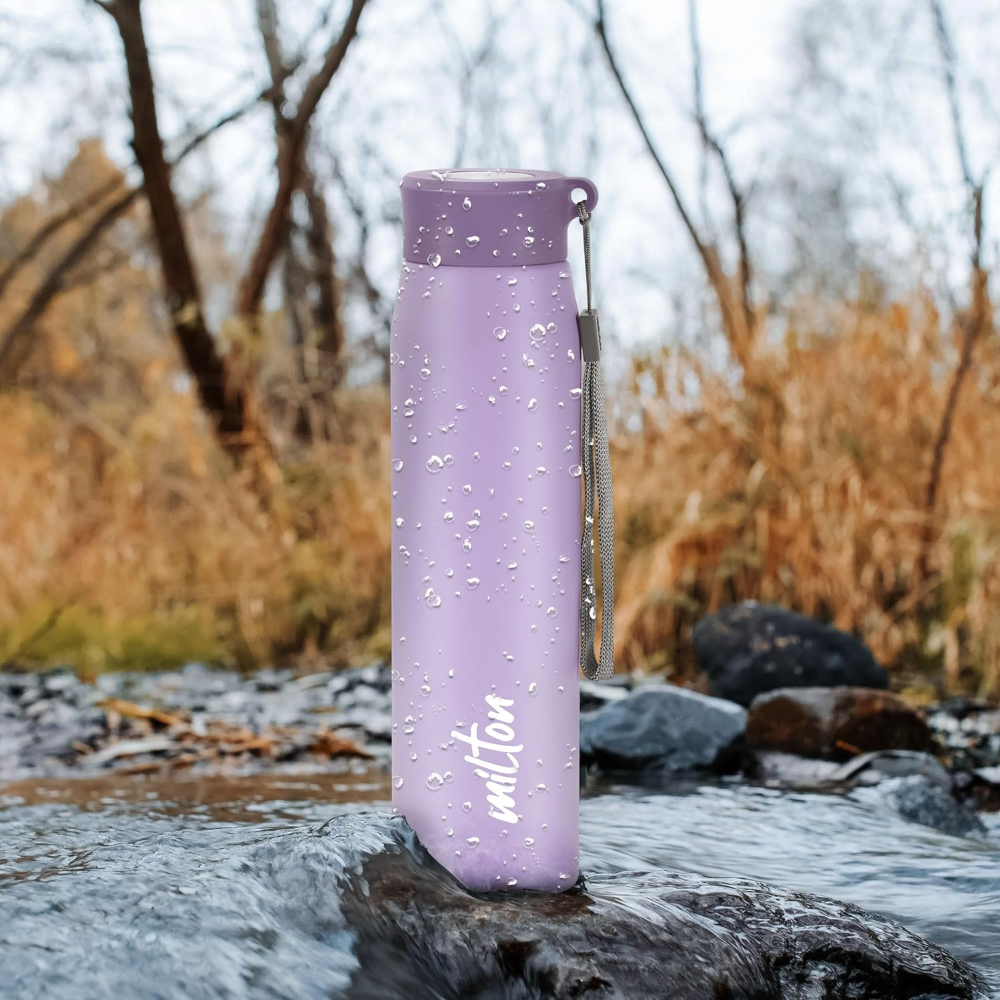 MILTON Handy 850 Stainless Steel Single walled Leak Proof Water Bottle, 780 ML, Purple