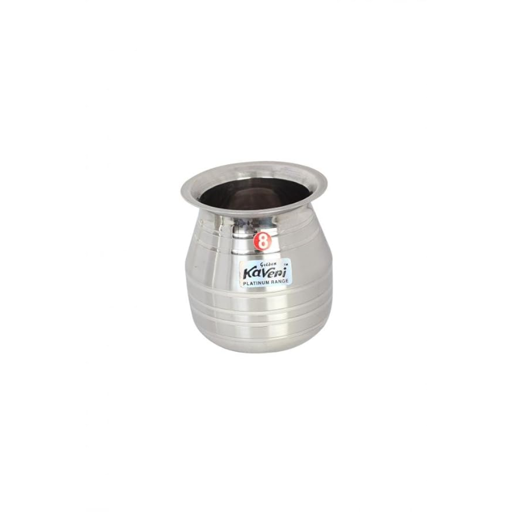 Kaveri Stainless Steel Water Storage Lota Chambu Kalash Container Tumbler, 500 ML