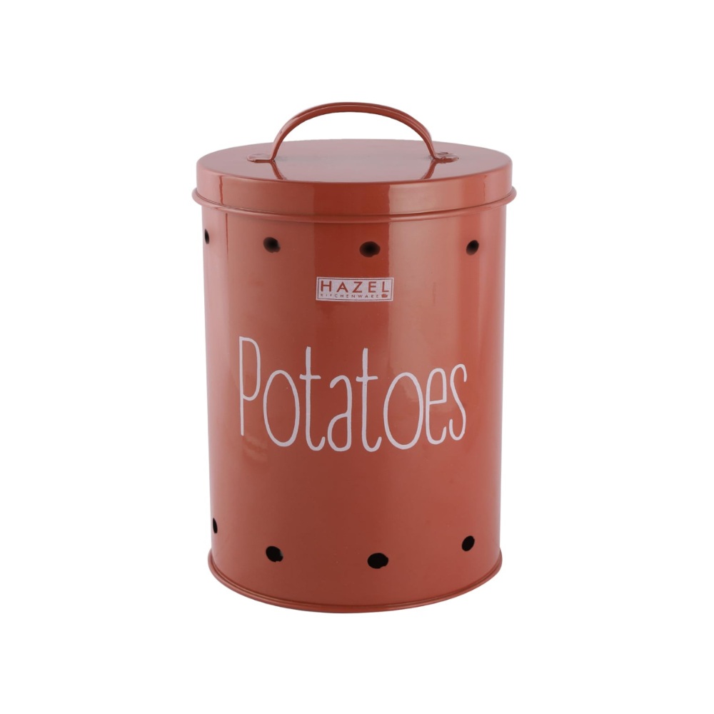 HAZEL Potato Storage Container For Kitchen | Container For Kitchen Storage | Food Grade Storage Container with Lid, 2.2 kg to 3 kg ML, Red