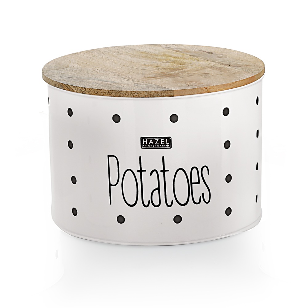 HAZEL Potato Containers for Kitchen | Potato Storage Containers, White, 4 kg apx.