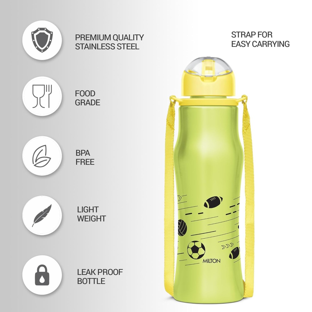 Milton Gaiety 650 Stainless Steel Insulated Water Bottle, 601 ml, Green