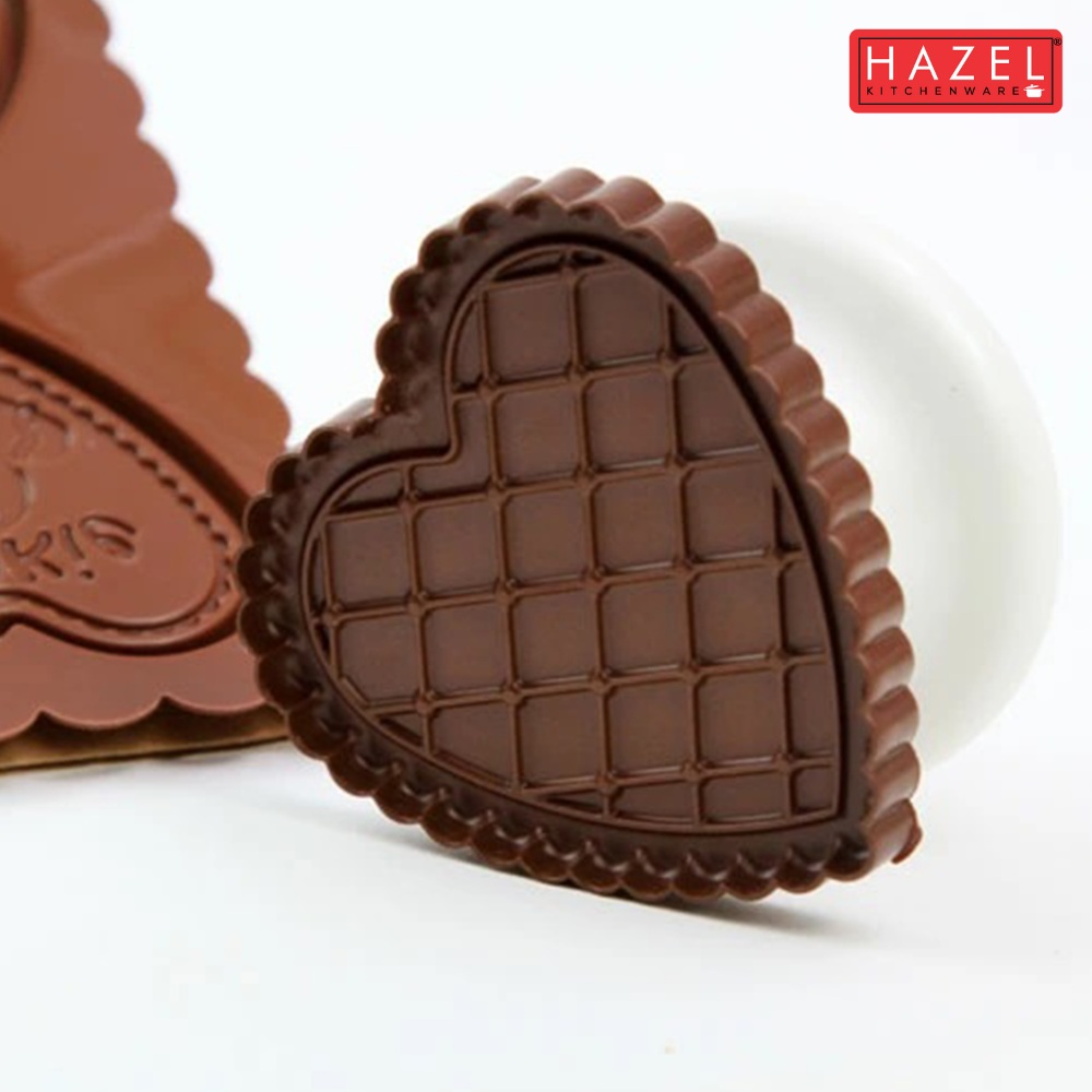 HAZEL Best Heart-Shaped Cookie Silicone Molds for Baking | Perfect for Gifts & Holidays