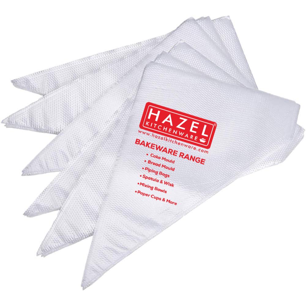 HAZEL Disposable Piping Bags 100 Pcs – Icing Bags, Decorating Bags, Frosting Bags, 100 Pack