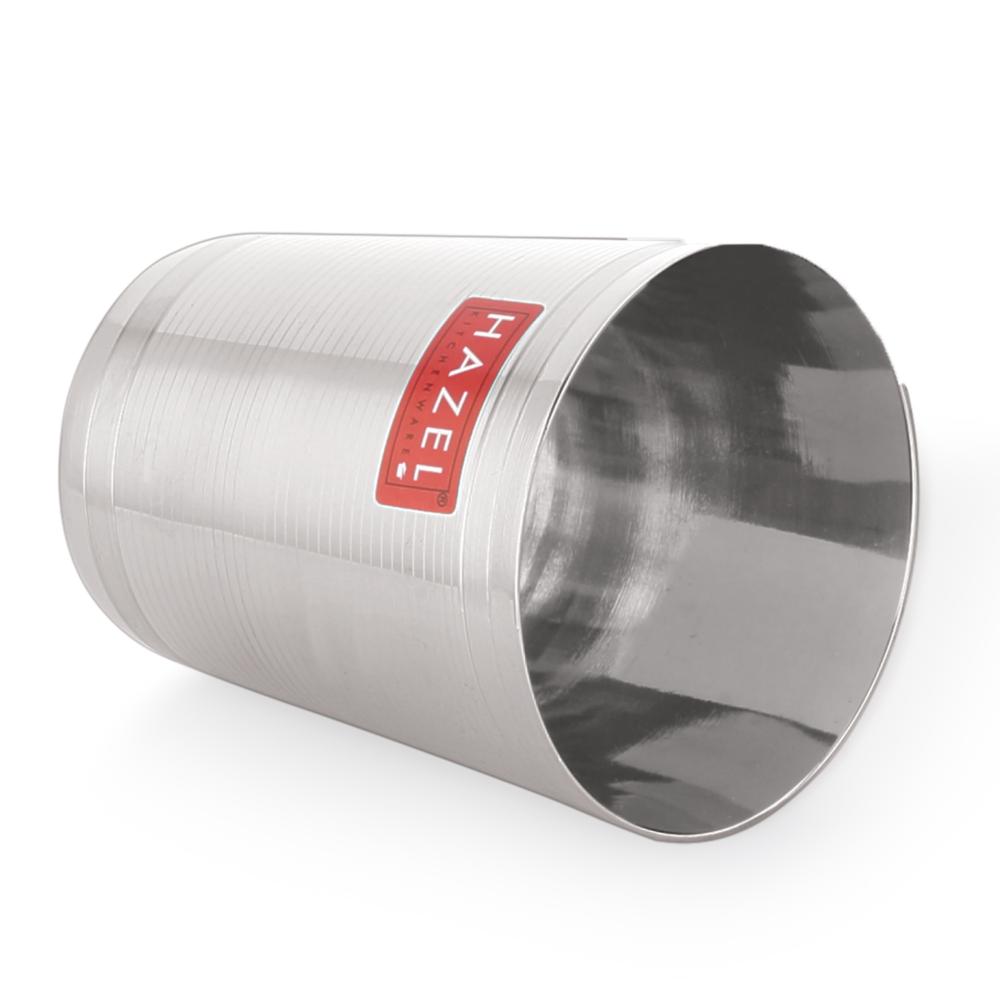 HAZEL Stainless Steel Glass Set of 2 - 350ml | Water, Juice & Cold Drink Cups Unbreakable Glasses