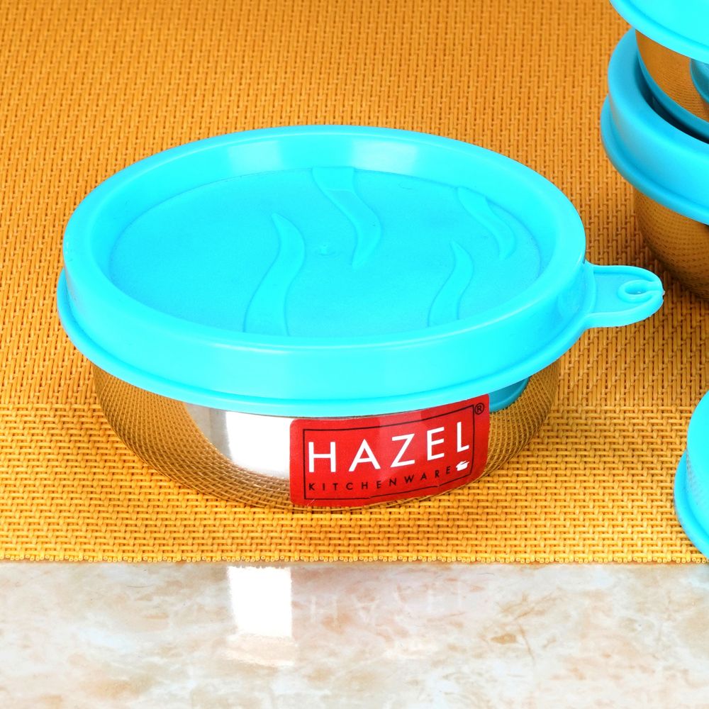 HAZEL Stainless Steel Air Tight Containers for Storage & Tiffin Box | Lunch Box with Leakproof Lid