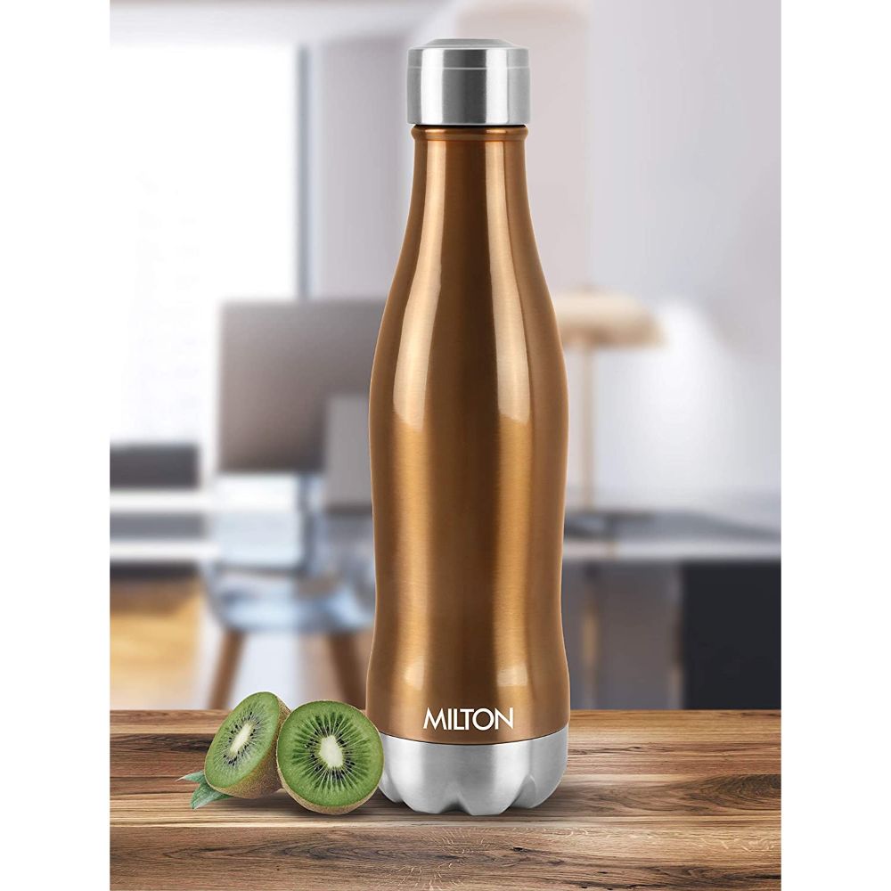 Milton Duke-1000 Thermosteel Hot and Cold Water Bottle, 920 ML, Copper Brown
