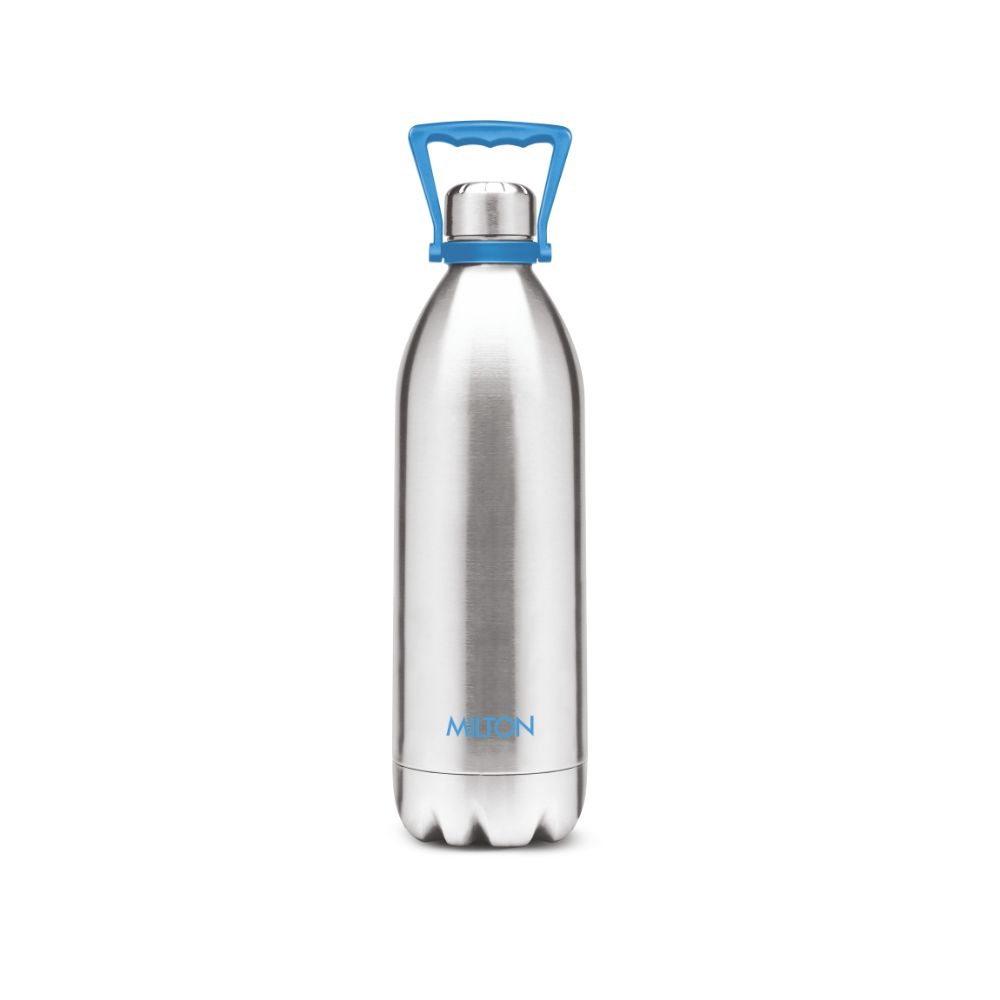 Milton DUO Thermosteel Vacuum Insulated Stainless Steel Hot & Cold Water Bottle With Handle, 1570 ML, Silver