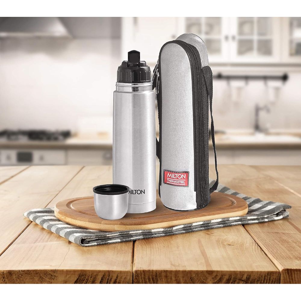 Milton Vacuum Flasks Thermosteel 1000 ml, ml, Steel Plain
