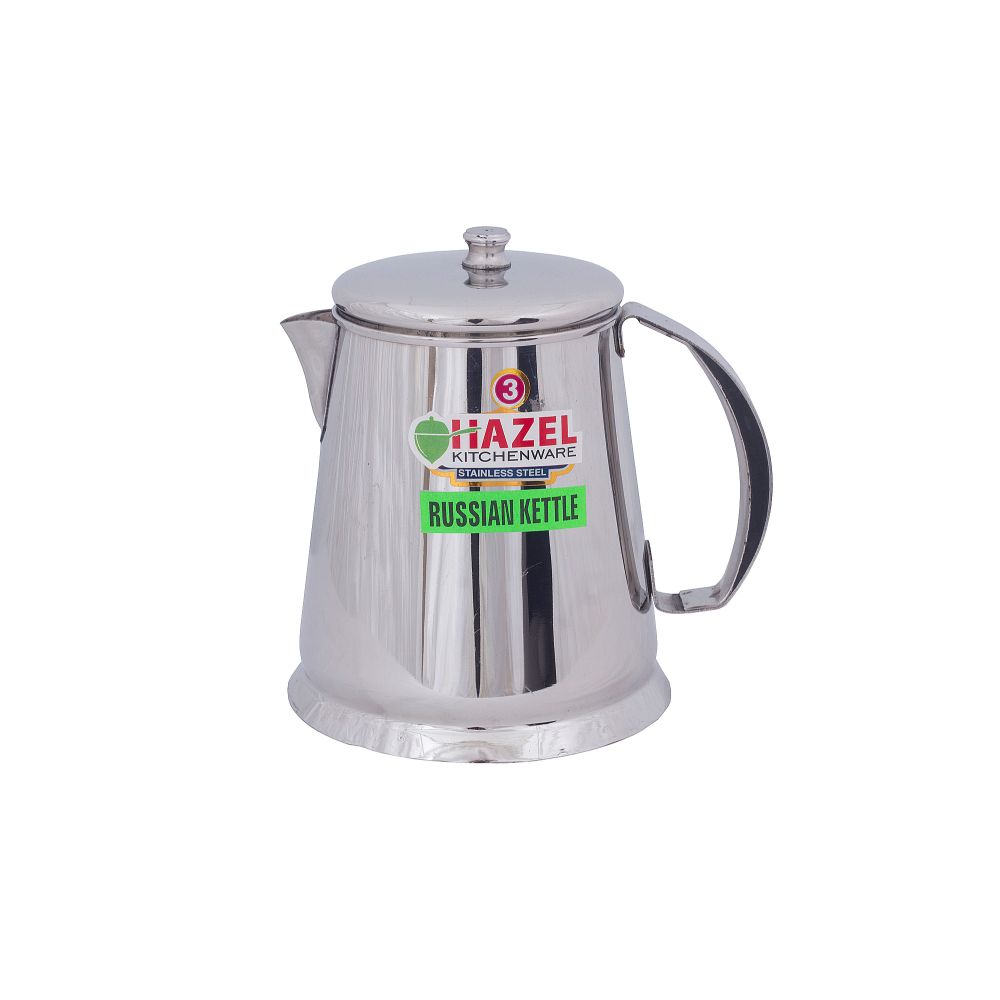 HAZEL Restaurant Stainless Steel Tea Pot Water Kettle Pitcher Coffee Pot with Handle (1050 ml), Silver