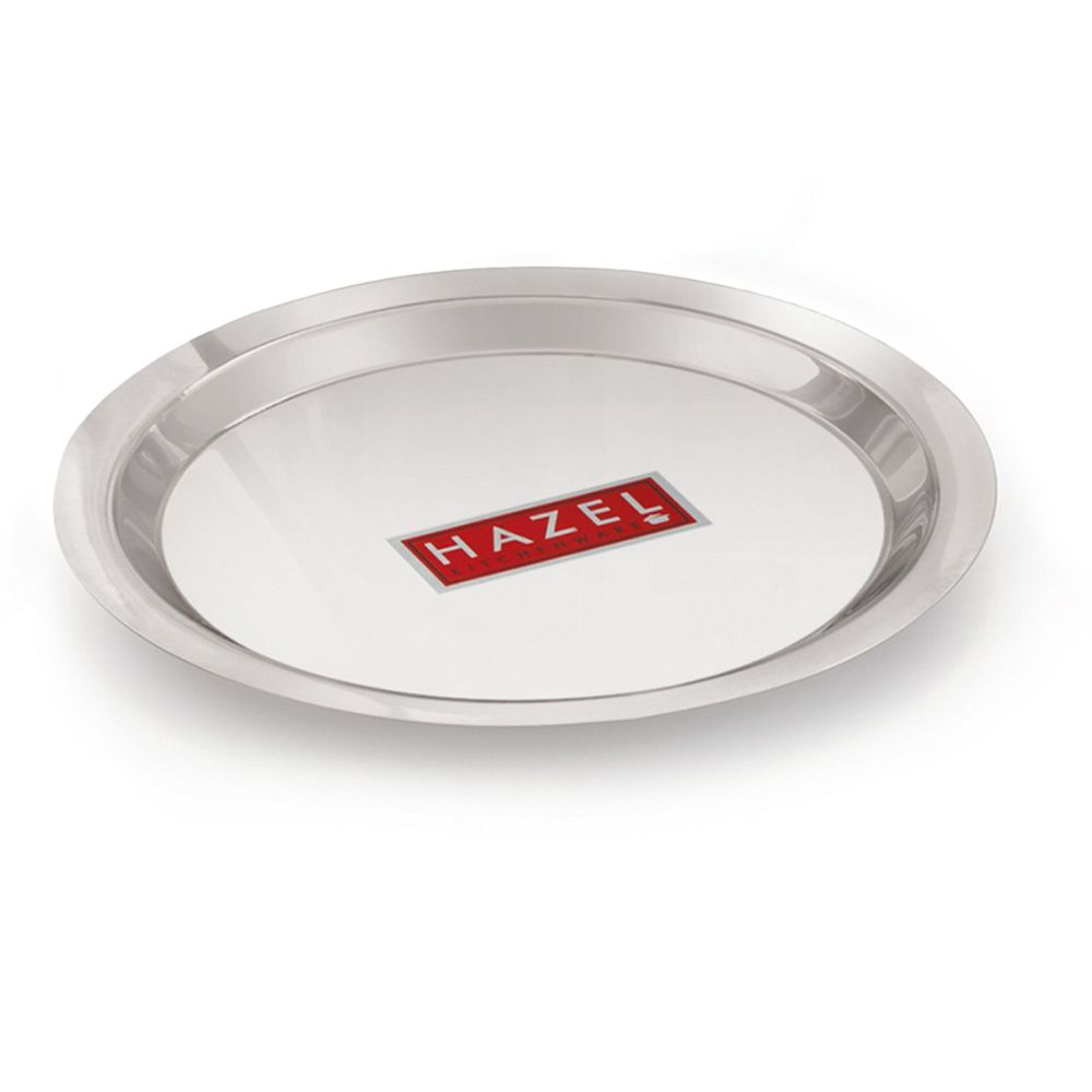 HAZEL Stainless Steel Lid Tope Cover Plates Ciba Only For Kadhai Vessels Pot Tope, 12 cm