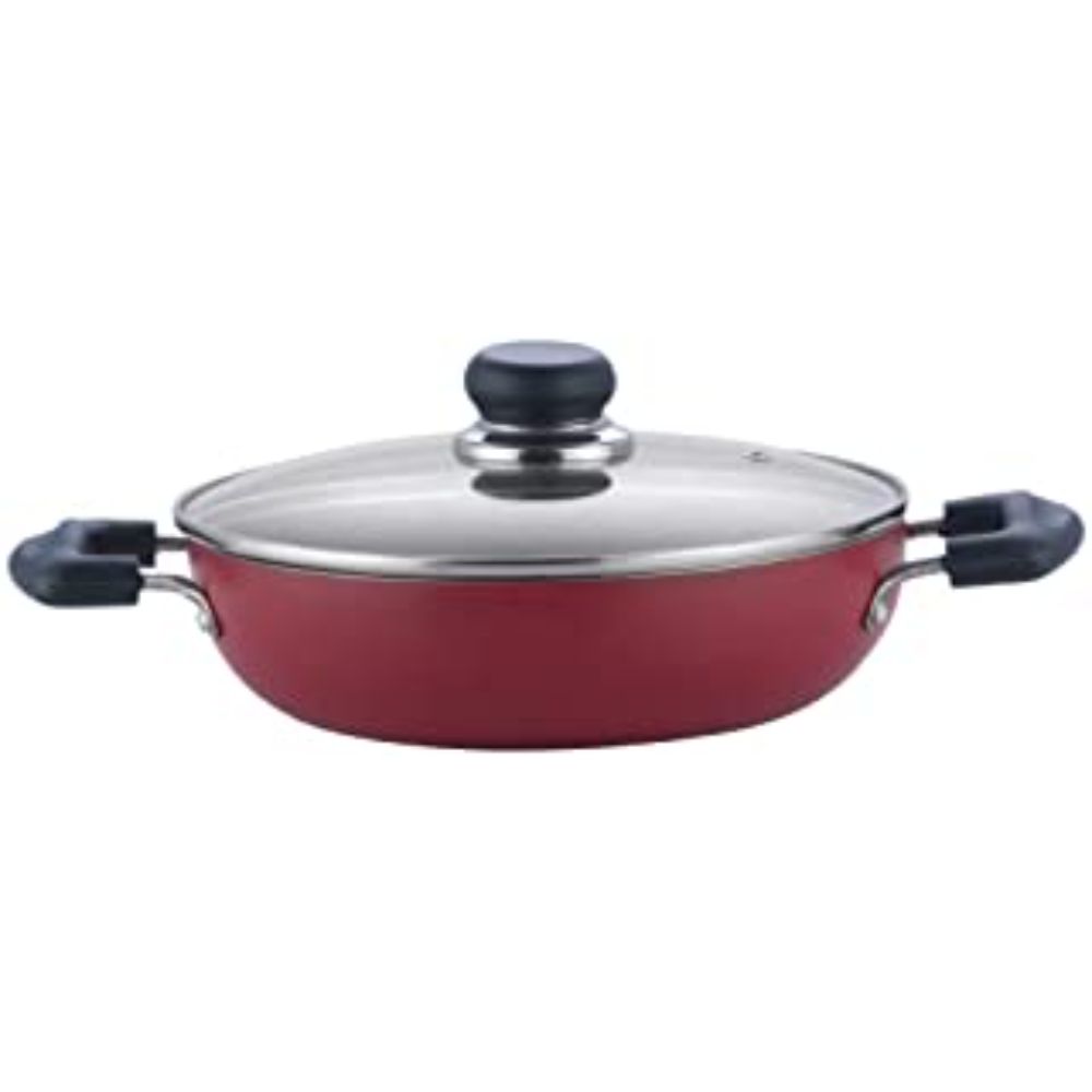 Vinod Cookware Hard Anodised Induction Friendly Small Handi with Lid, 3.8 LTR