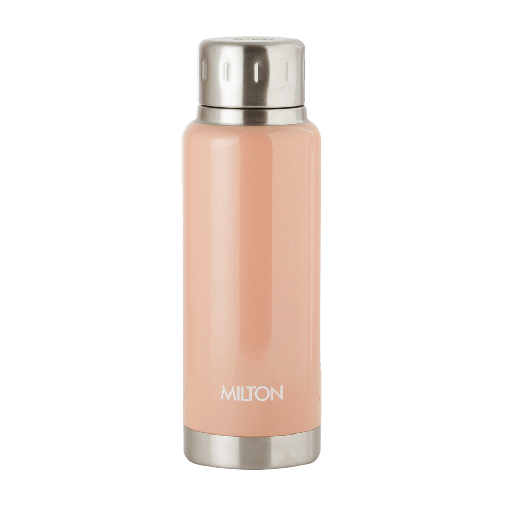 Milton Elfin 300 Thermosteel Hot & Cold Water Bottle, Peach, 300 ml