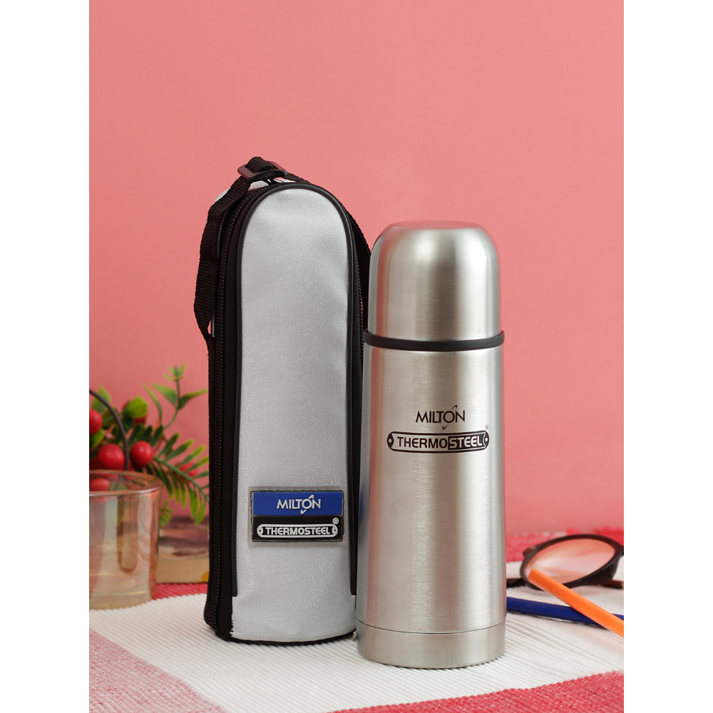 Milton Vacuum Flasks Thermosteel Flip Lid 500 ml, Steelplain