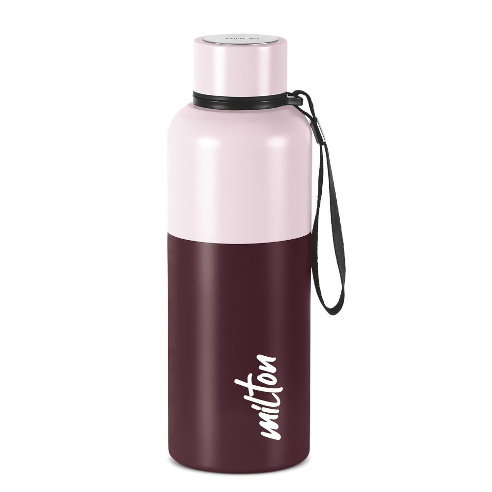 Milton Ancy 750 Thermosteel 24 Hours Hot and Cold Leak Proof Water Bottle, 750 ML, Brown
