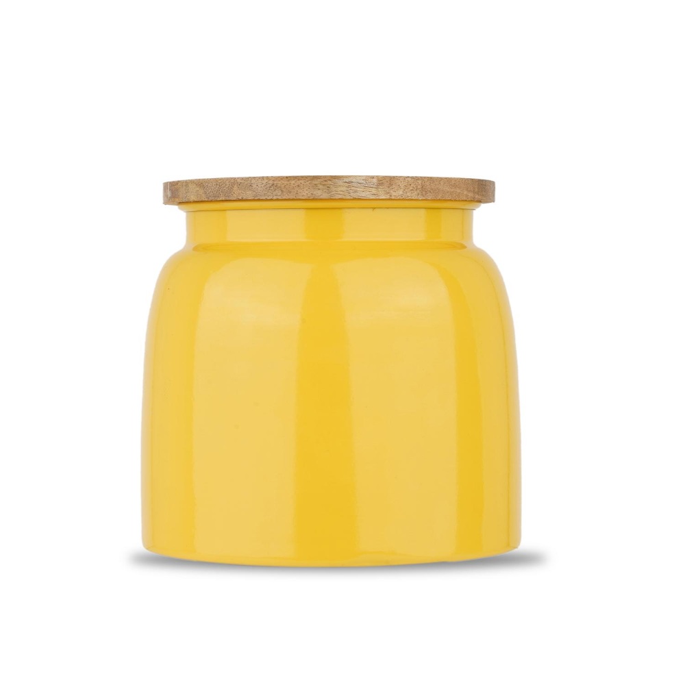 HAZEL Storage Container for Kitchen | Air Tight Container for Storage with Lid, Yellow, 2450 ML