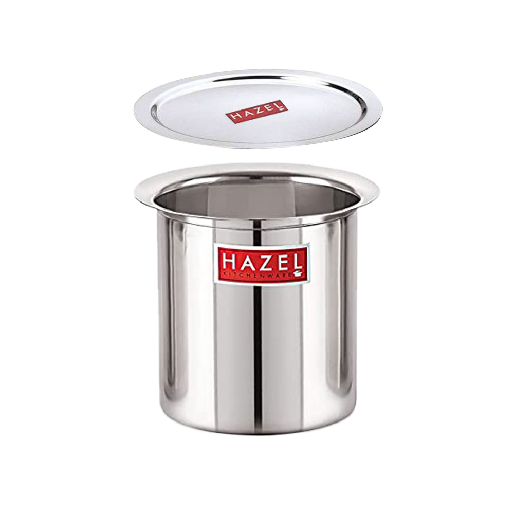 HAZEL Steel Milk Pot with Lid | Stainless Steel Milk Boiler Container | Milk Boiling Vessel Gunj for Kitchen,1500 ml