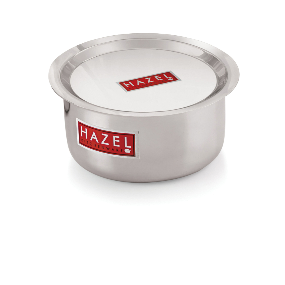 HAZEL Aluminium Tope with Lid | Food-Grade Aluminium Kitchen Utensils for Traditional Indian Cooking |Combo of Tope with Lid, 3500 ml