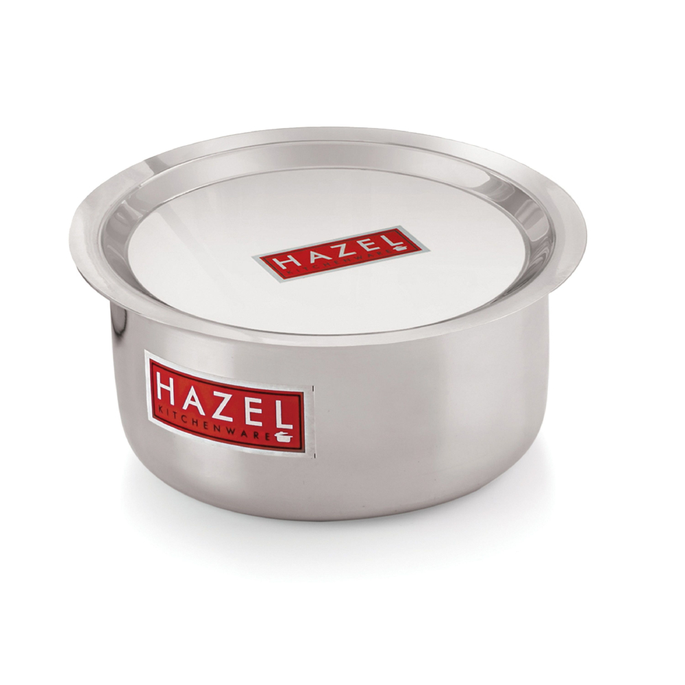 HAZEL Aluminium Tope with Lid | Food-Grade Aluminium Kitchen Utensils for Traditional Indian Cooking |Combo of Tope with Lid, 5100 ml