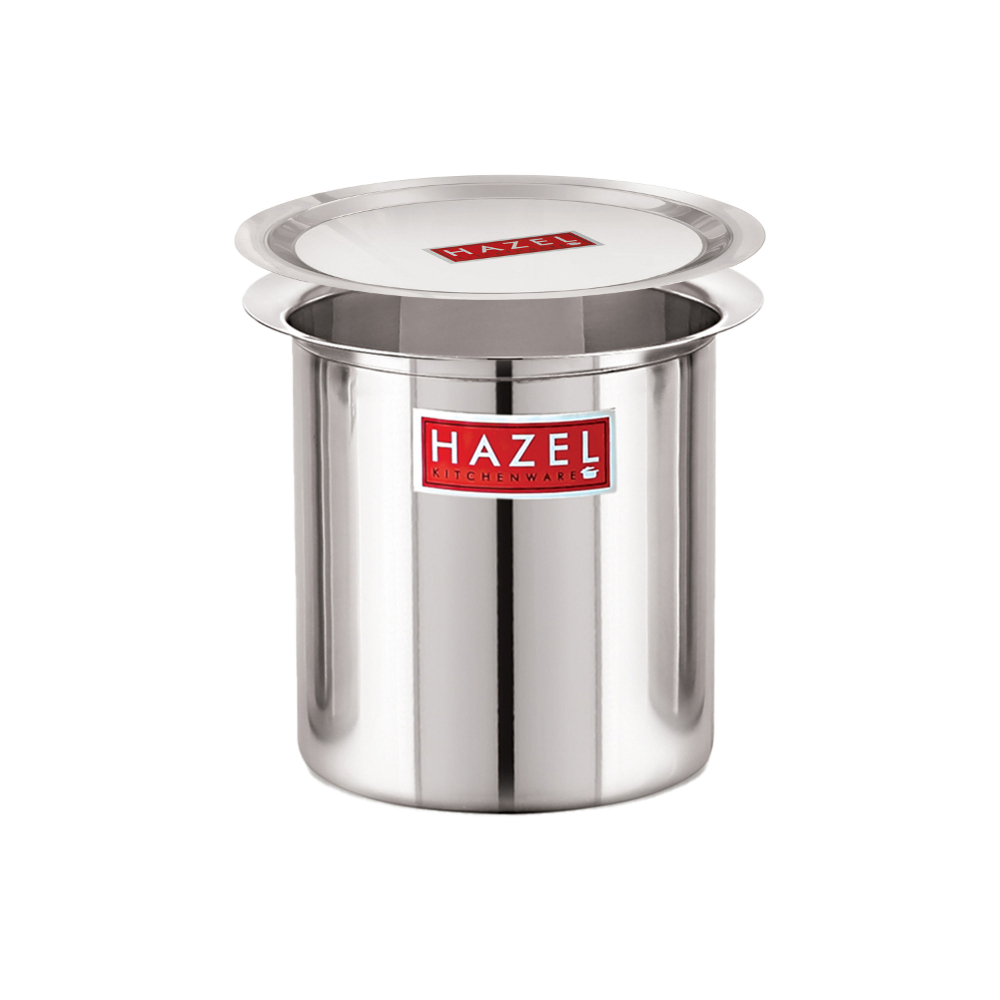 HAZEL Steel Milk Pot with Lid |Stainless  Steel Milk Boiler Container | Milk Boiling Vessel Gunj for Kitchen, 4000 ML