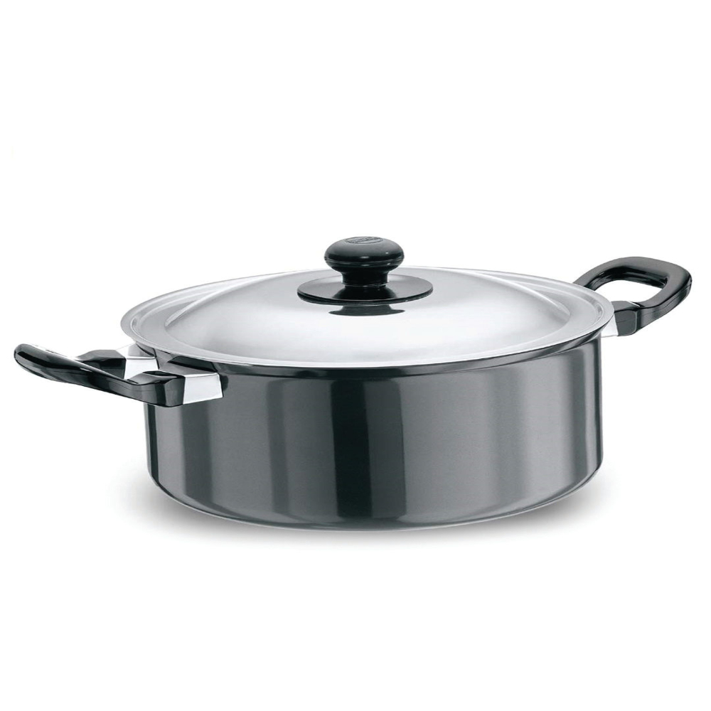Futura Nonstick 3.25 mm Cook-n-Serve Stewpot with Stainless Steel lid. 3 Ltr, 20 cm