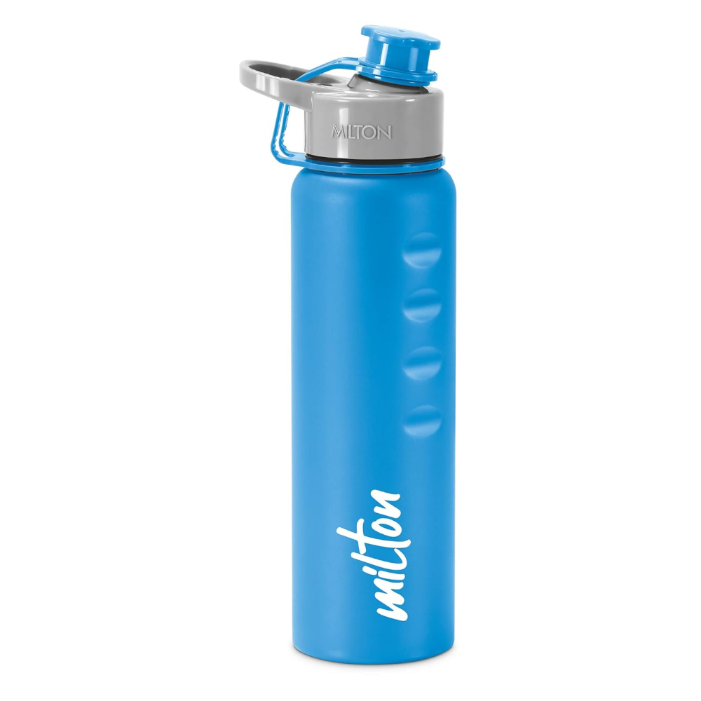 MILTON Gripper 1000 Stainless Steel Easy Grip Leak Proof Water Bottle, 920 ml, Blue