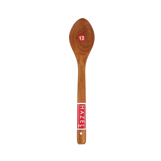 HAZEL Wooden Serving Pan Spatula Scoup Non Stick One Piece Cooking Spoon Kitchen Tools Utensil, Small Size