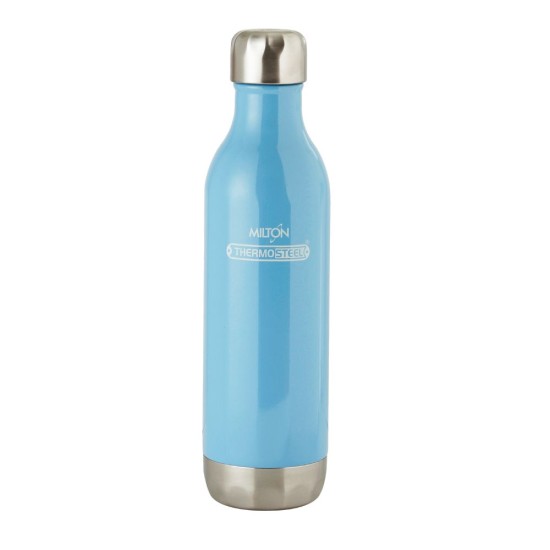 Milton BLISS 600 Thermosteel Vaccum Insulated Hot & Cold Water Bottle, 540 ml, Blue