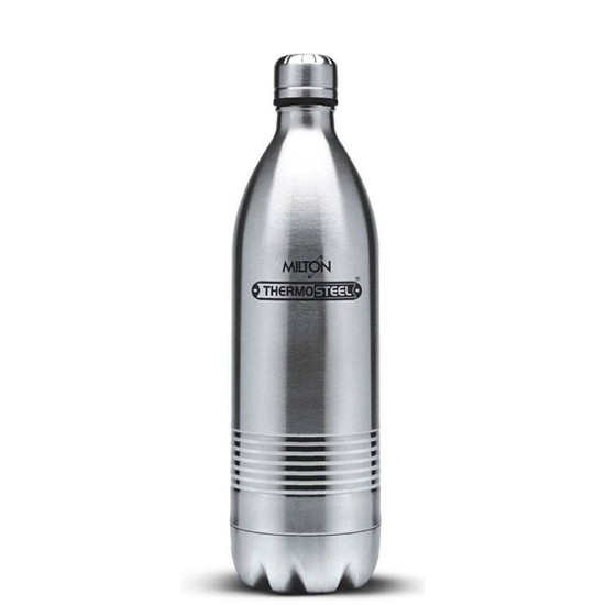 Milton Insulated Steel Bottles Thermosteel Duo 500 ml, Dlx Steel Plain