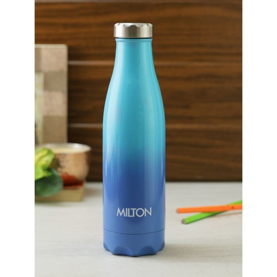 Milton PRUDENT 500 Thermosteel Hot & Cold Water Bottle 500 ml, Blue