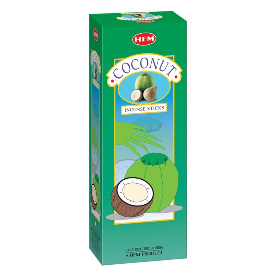 Hem Coconut Incense Sticks (9.3 cm X 6.0 cm X 25.5cm, Black)