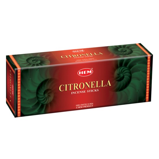 Hem Citronella Incense Stick Set (9.3 cm x 6.0 cm x 25.5cm, Black, Pack of 120)