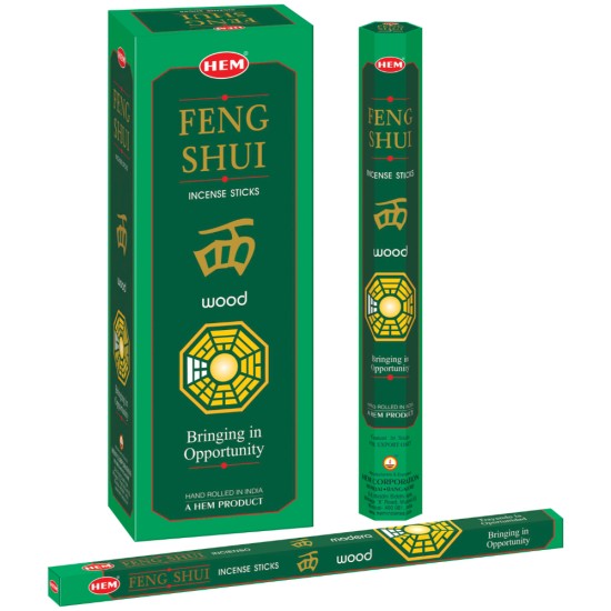 Hem Fengshui Wood Hand Rolled Incense Sticks for Bringing Opportunity - 120 Sticks
