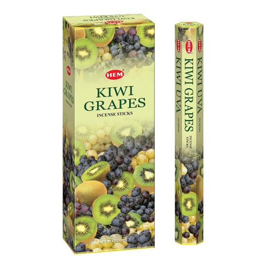 Hem Kiwi Grapes Incense Sticks - Fragrances - Kiwi And Grapes - 120 Agarabatti