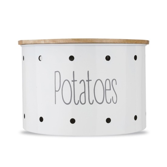 HAZEL Potato Containers for Kitchen | Potato Storage Containers, White, 4 kg apx.