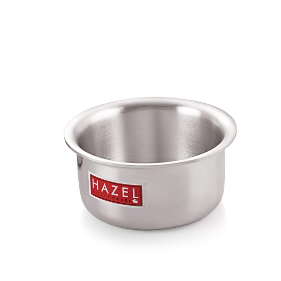 HAZEL Alumunium Tope Patila | Boiling Vessels Bhagona Dekchi Cooking Items For Kitchen, Capacity 500 ml, 11.5 cm, Silver
