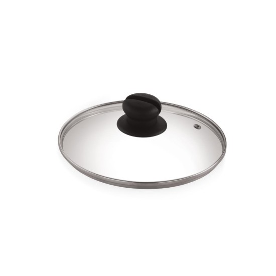 HAZEL Glass Cookware Lid With Knob and Built In Steam Vents, 25.8 cm