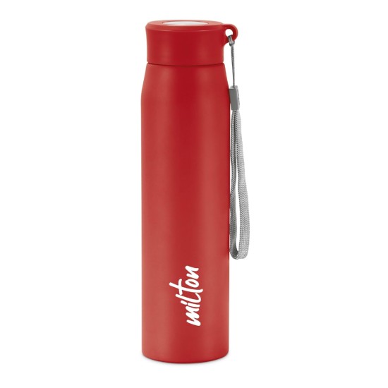 MILTON Handy 850 Stainless Steel Single walled Leak Proof Water Bottle, 780 ML, Red