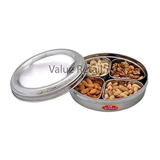 Aristo Triangular Dryfruit Container Sleek