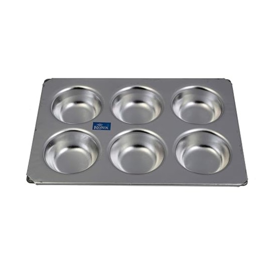 Rolex Aluminium Muffin Bakeware Tray Aluminium Muffin Bakeware Tray 6 cavity