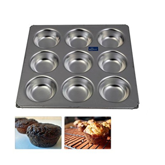 Rolex Aluminium Muffin Bakeware Tray Aluminium Muffin Bakeware Tray 9 cavity