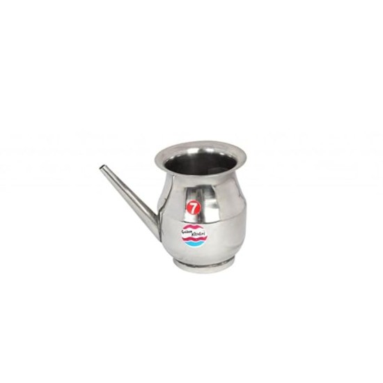 Kaveri Stainless Steel Water Storage Lota Chambu Kalash Container Tumbler, 275 ML