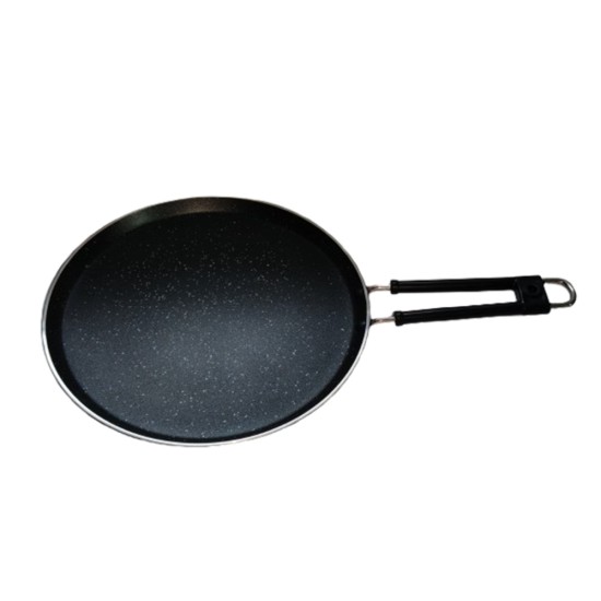 HAZEL Non-Stick Flat Dosa Tawa, 28 cm, Dosai Kallu, Dosha Chatti